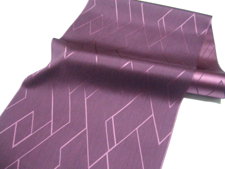 和装雨コート地 絣 幾何学紋 着物コート正絹100％ 反物 画像 Ｎｏ．02240