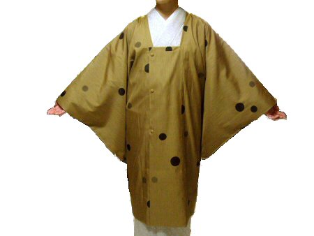 高級西陣織着物（きもの）正絹 着物コート 和装 雨コート 道行きコート画像 ちりよけ Ｎｏ．02260