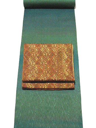 西陣御召　着物　板締染（いたじめぞめ）　57808-10