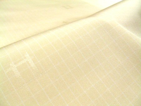 縞 格子　の着物　Ｎｏ．57609 高級西陣織　大人のカジュアル着物