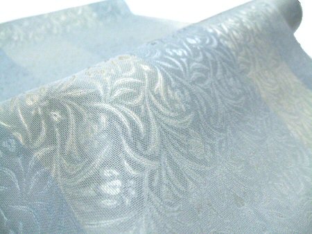 紗　着物　紋紗　捩り織　市松絣　高級西陣織着尺　レースコートなどもＯ．Ｋ．　58502-3