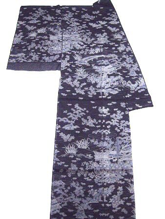 夏着物 紋紗 訪問着 茶屋辻 捩り織（もじりおり） 高級西陣織　58112-2
