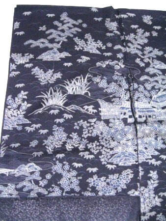 夏着物 紋紗 訪問着 茶屋辻 捩り織（もじりおり） 高級西陣織　58112-6
