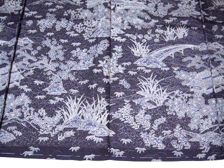 夏着物 紋紗 訪問着 茶屋辻 捩り織（もじりおり） 高級西陣織　58112-8