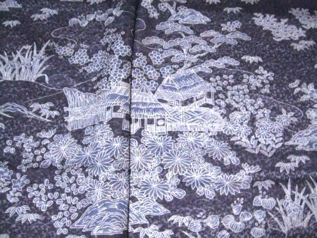 夏着物 紋紗 訪問着 茶屋辻 捩り織（もじりおり） 高級西陣織　58112-11