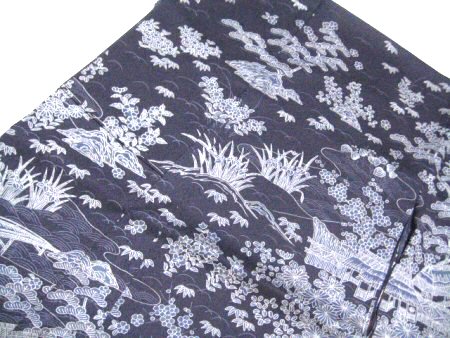 夏着物 紋紗 訪問着 茶屋辻 捩り織（もじりおり） 高級西陣織　58112-13