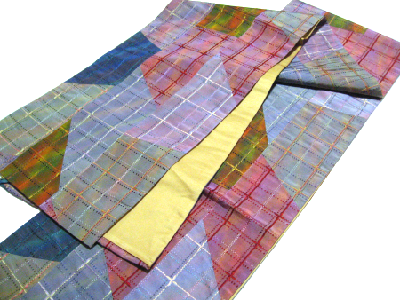 リボン織 紬袋帯 オリジナル創作袋帯 No.35352 画像3