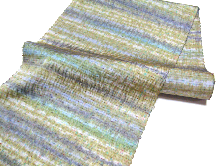 西陣織 紬 染め 袋帯 No.35067 画像1